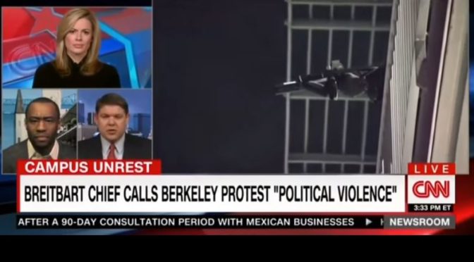 Hill ze CNN hledá omluvy pro nepokoje v Berkeley: Pravičáci útočí také, tvrdí bez důkazů